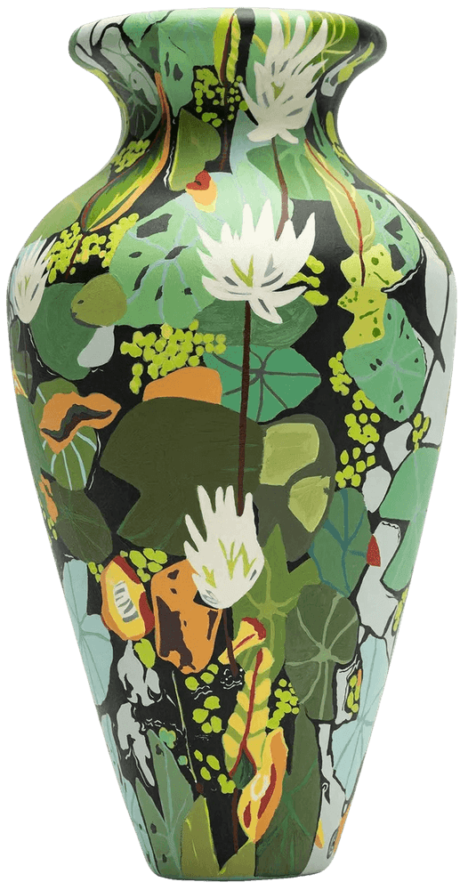 Hilary Pecis, ‘Lily Pond’, 2025, Sculpture, Ceramic amphora, individually hand-painted with acrylic paint and finished with a matte sealant, Avant Arte, 