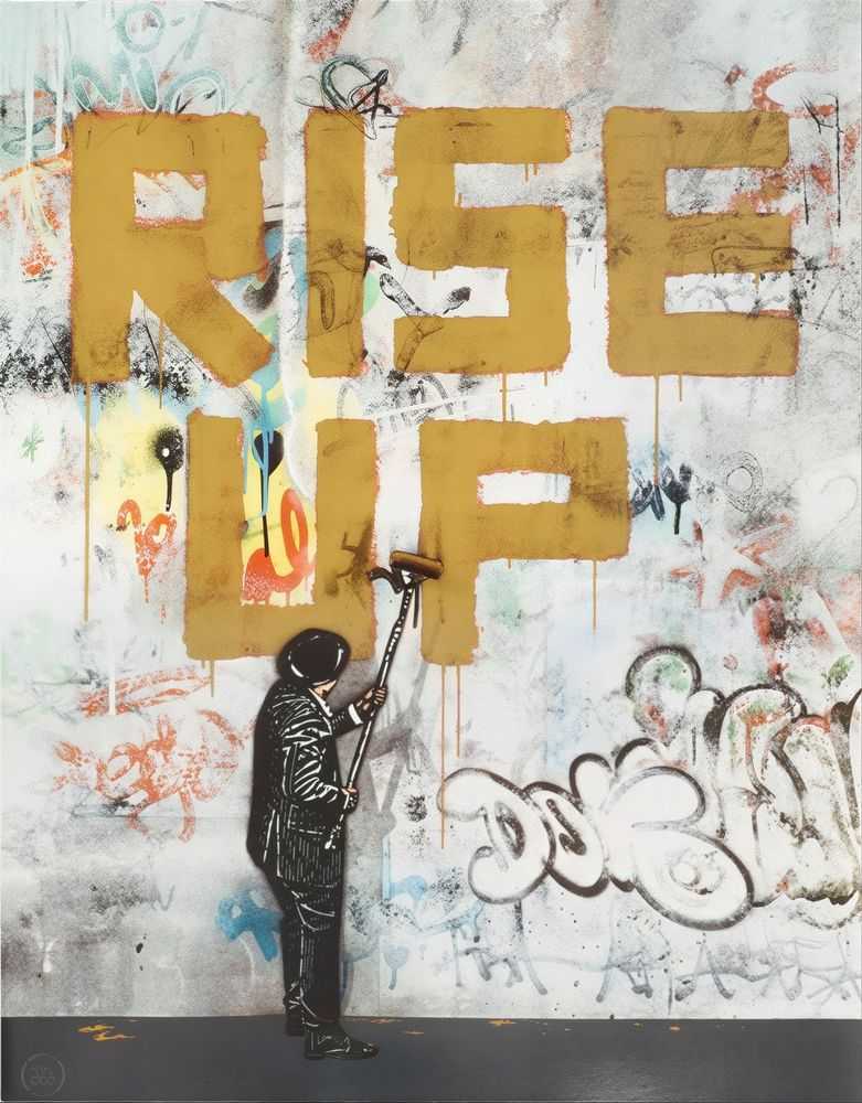 Nick Walker, ‘Rise Up (Gold)’, 2021, Print, Screenprint in colours on wove paper, null, 