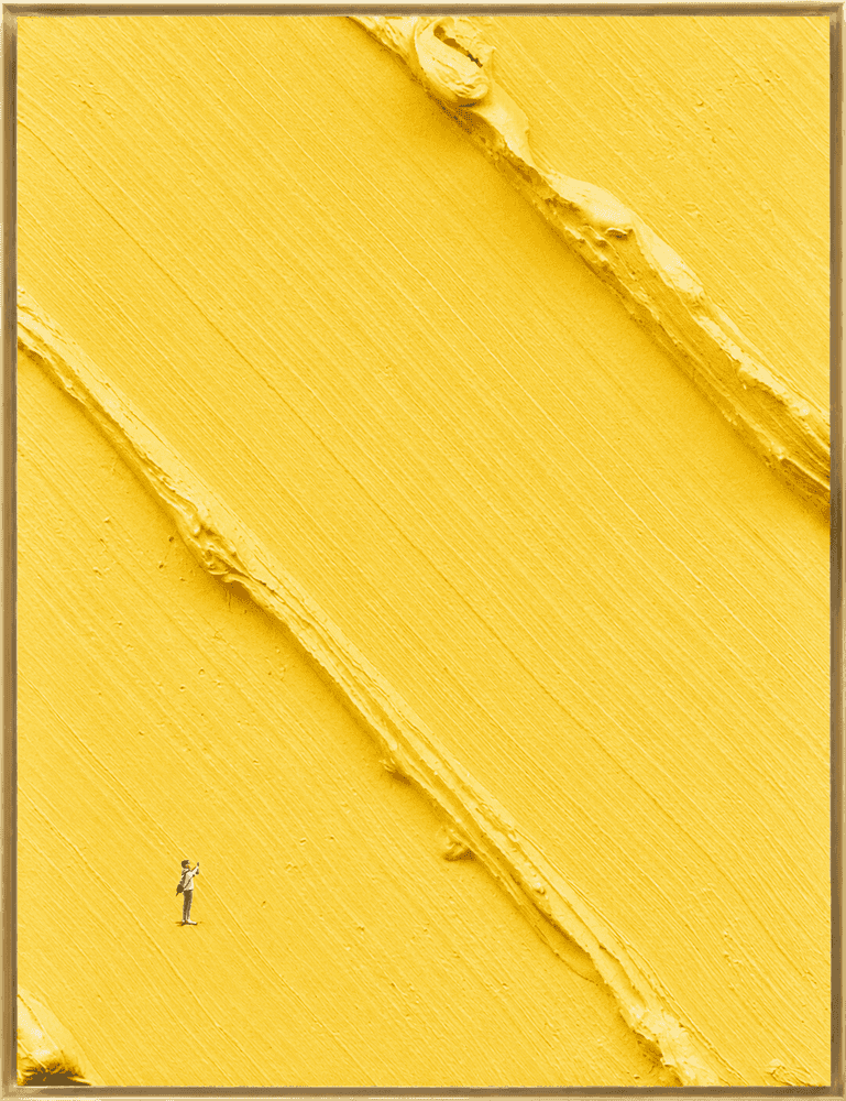Werner Bronkhorst, ‘Asphalt Meadows (Yellow)’, 2025, Print, Giclée Print on Hahnemühle Daguerre Canvas 400g, null, 