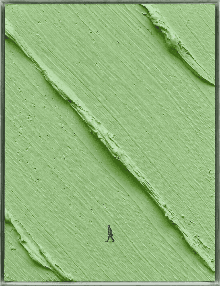 Werner Bronkhorst, ‘Asphalt Meadows (Green)’, 2025, Print, Giclée Print on Hahnemühle Daguerre Canvas 400g, null, 