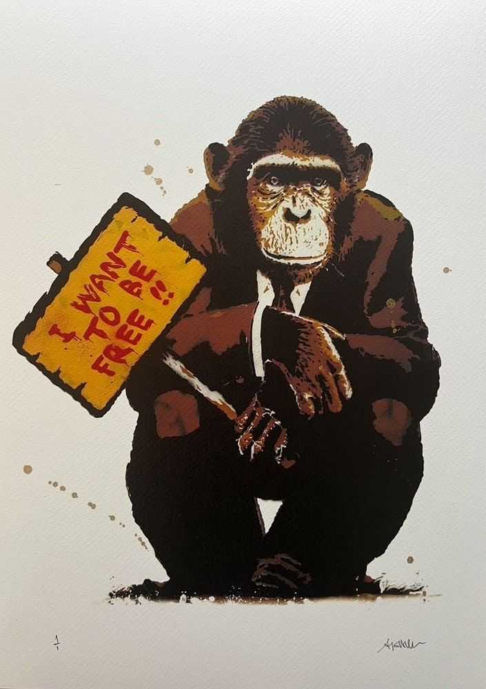 Alessio B, ‘I Want to be Free’, 2024, Print, Aerosol paint, giclée on Hahnemuehle fine art paper, null, Numbered, Handfinished