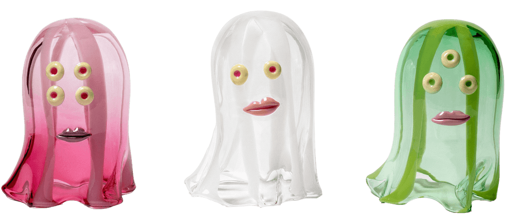 Aaron Johnson, ‘Ghost Trio’, 2022, Sculpture, Hand blown glass sculpture, Case Studyo, Numbered