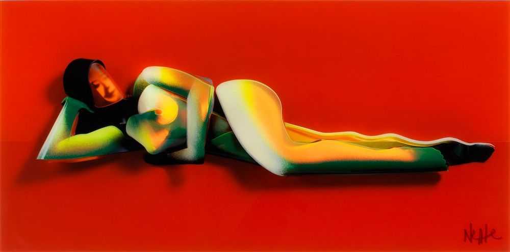 Adam Neate, ‘Red Reclining Nude’, 22-09-2012, Print, Bonded Perspex and aluminium overprinted with phosphorescent, Elms Lesters, 