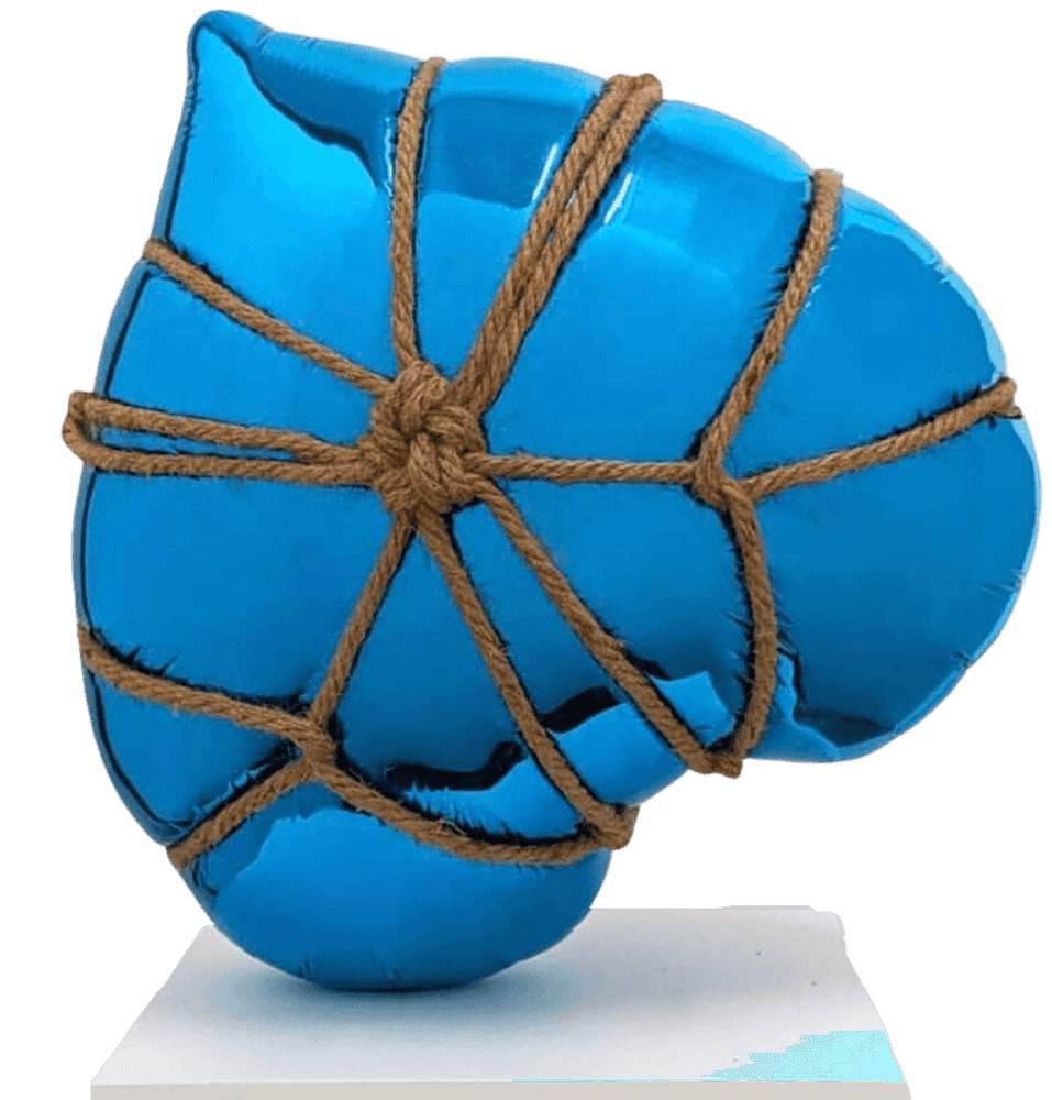 Adam Parker Smith, ‘Shibari Heart (Blue)’, 14-11-2019, Sculpture, Foil heart balloon suspended in resin, Louis Buhl & Co, 