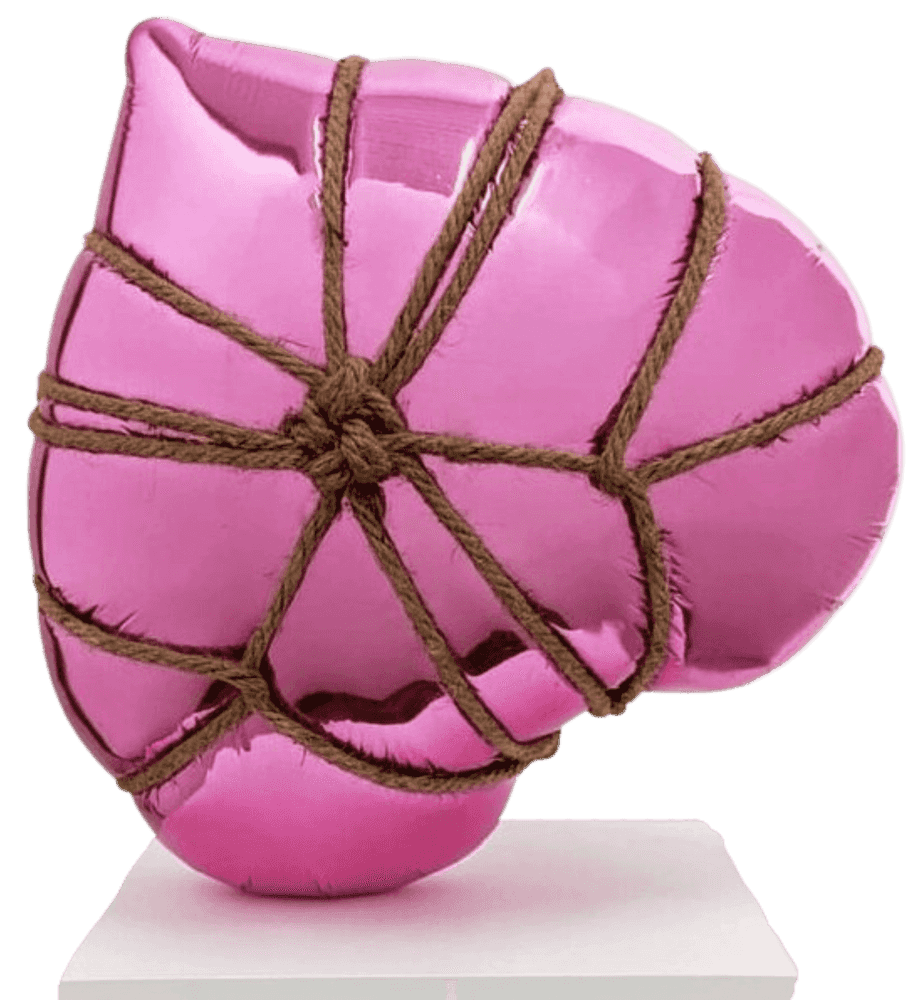 Adam Parker Smith, ‘Shibari Heart (Pink)’, 14-11-2019, Sculpture, Foil heart balloon suspended in resin, Louis Buhl & Co, 