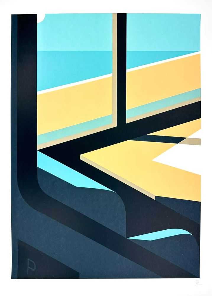 Adrian Kay Wong, ‘The Coast Starlight Train’, 2023, Print, Three-color screen print on fine art archival paper., null, Numbered