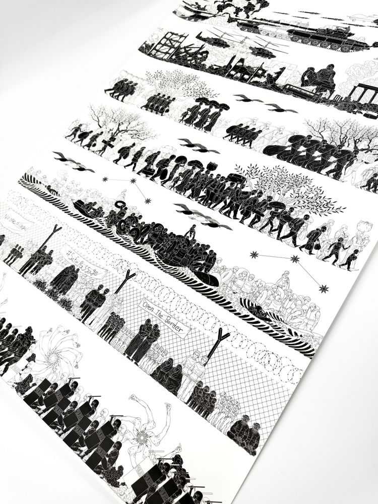 Ai Weiwei, ‘Odyssey’, 17-10-2017, Print, Offset lithograph, Public Art Fund, 