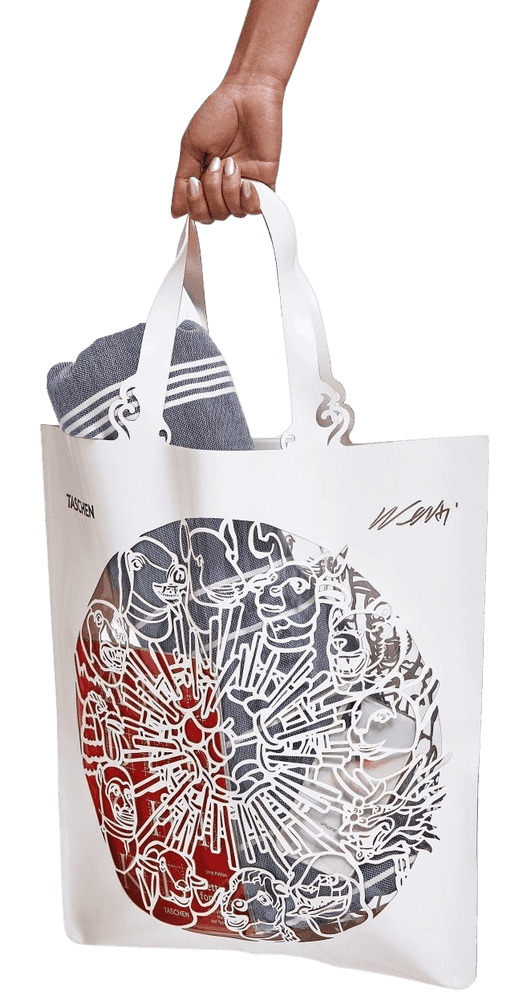 Ai Weiwei, ‘The China Bag ‘Zodiac’’, 16-09-2021, Collectible, White PVC bag with transparent inlay, passepartout for framing and packaged in cardboard box, Taschen, Numbered