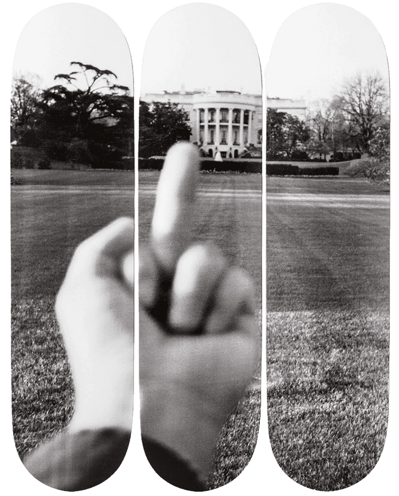 Ai Weiwei, ‘The White House (Tryptich - Unsigned)’, 27-04-2017, Collectible, Screenprint on 7 ply grade A Canadian maple wood, The Skateroom, Numbered