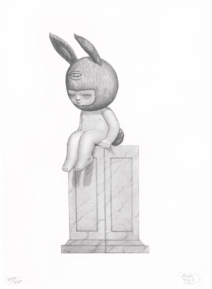 Alex Face, ‘Monument of Hope No.2’, 2020, Print, 2 colours hand-pulled screenprint on paper 325gsm, Bangkok CityCity Gallery, Numbered