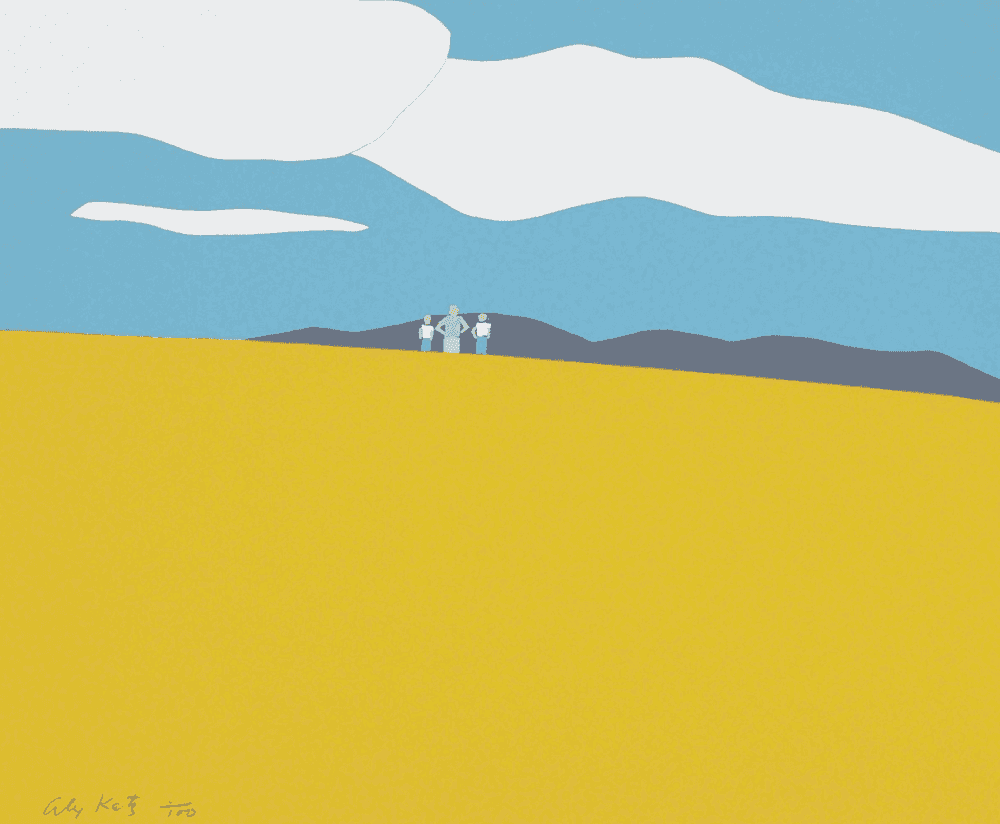 Alex Katz, ‘Blueberry Field’, 1968, Print, Screenprint in colors, on wove paper, the full sheet, Fischbach Gallery, Numbered
