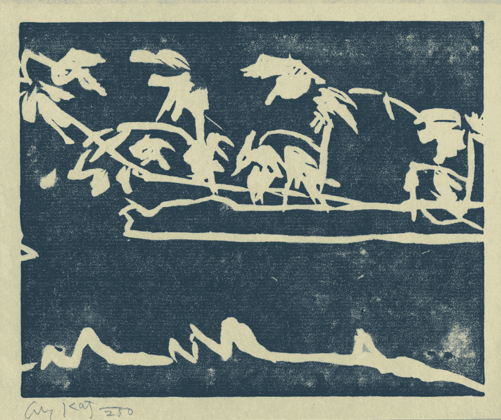 Alex Katz, ‘Coleman's Pond’, 1989, Print, Linocut on Japanese vellum paper, Galerie Klüser , Numbered