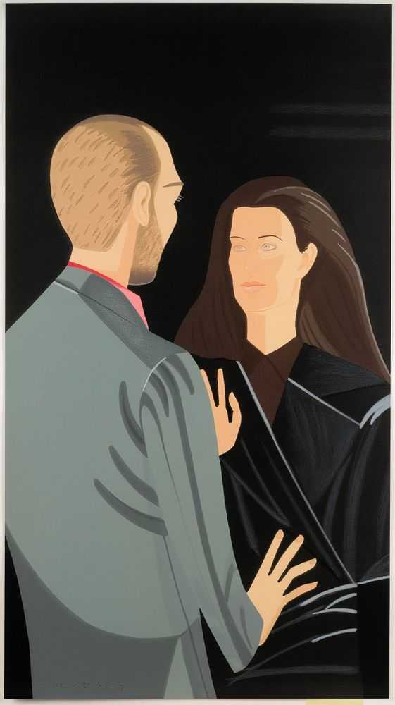 Alex Katz, ‘Francesco and Alba Clemente’, 1993, Print, Serigraph on Arches Cover White paper, Chalk and Vermilion Fine Arts, Numbered