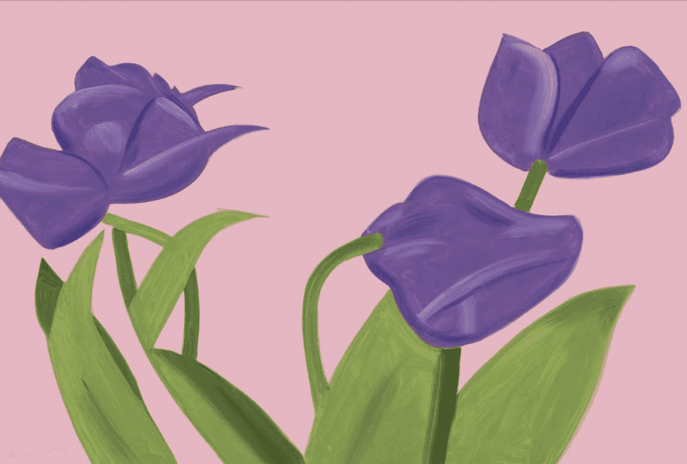Alex Katz, ‘Purple Tulips’, 2021, Print, Archival pigment inks, null, Numbered