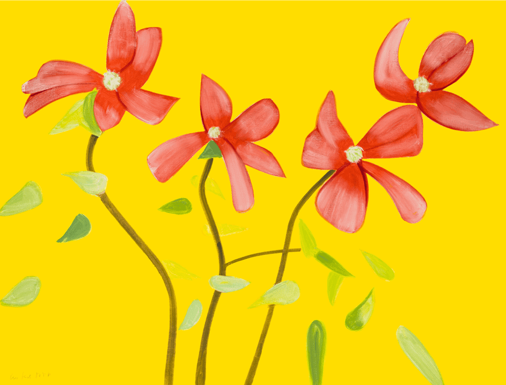 Alex Katz, ‘Red Dogwood I’, 2021, Print, Archival Pigment Print on Paper, null, Numbered