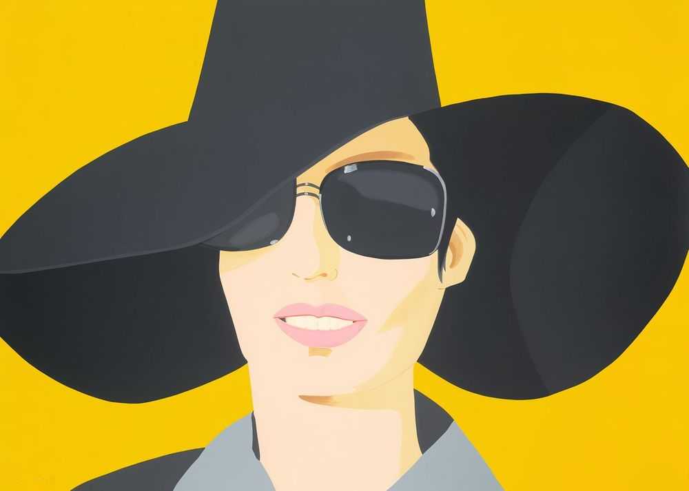 Alex Katz, ‘Vivien in Black Hat’, 2010, Print, Screenprint in thirty-four colours Rives BFK paper, Brand x Editions, Numbered