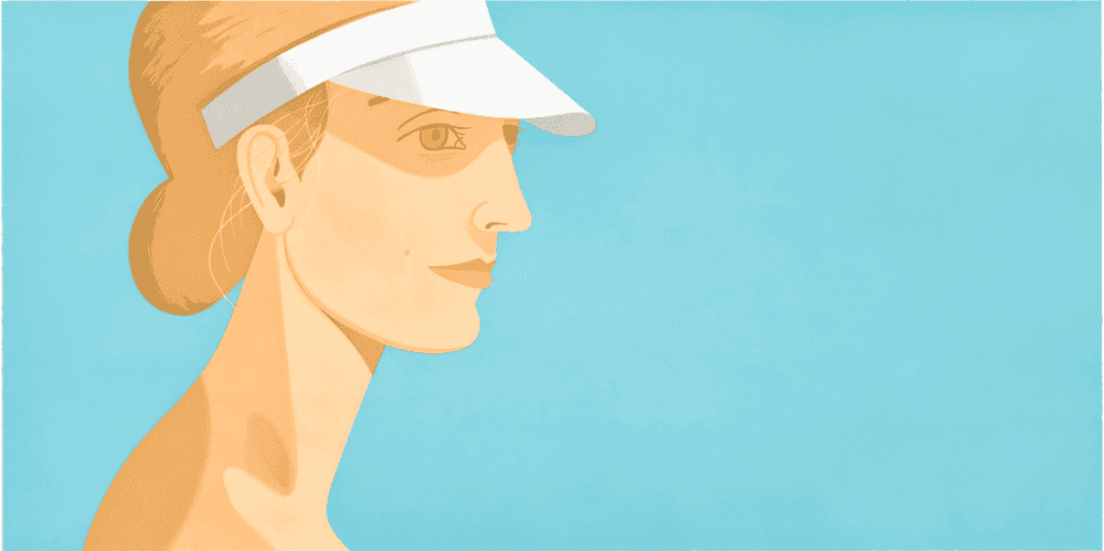 Alex Katz, ‘White Visor’, 2004, Print, Etching and aquatint in colors on paper, null, Numbered, Dated