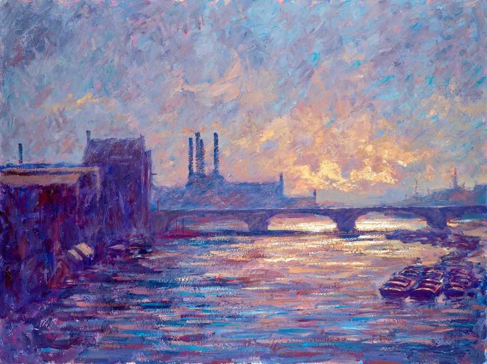 Alexander Millar, ‘Battersea Sunset’, 2013, Print, Fine art print, Castle Fine Art, Numbered, Framed