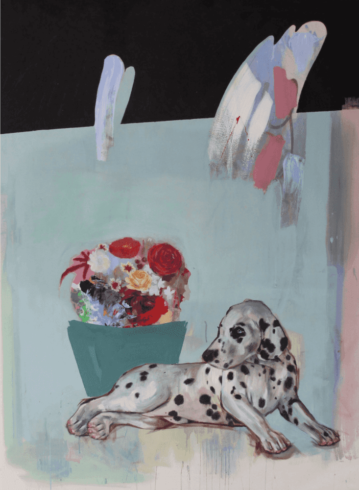 Ally McIntyre, ‘In The Courtyard’, 2019, Print, Acrylic on Canvas, null, 