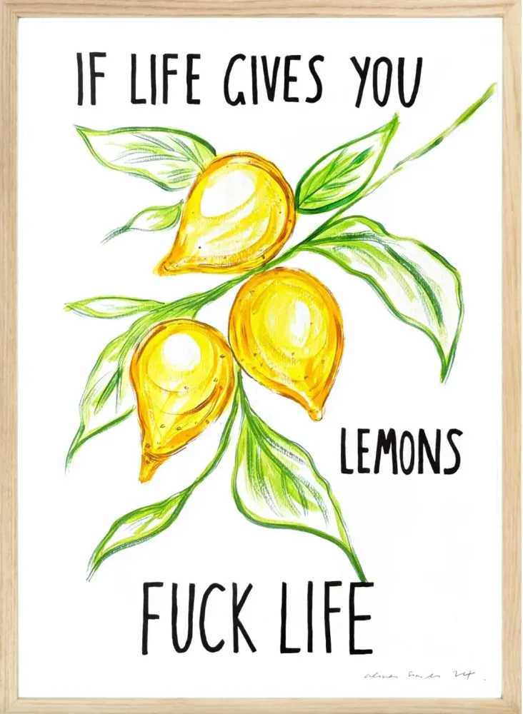 Alma Singer, ‘Lemons’, 2024, Print, Acrylic on paper, null, Framed