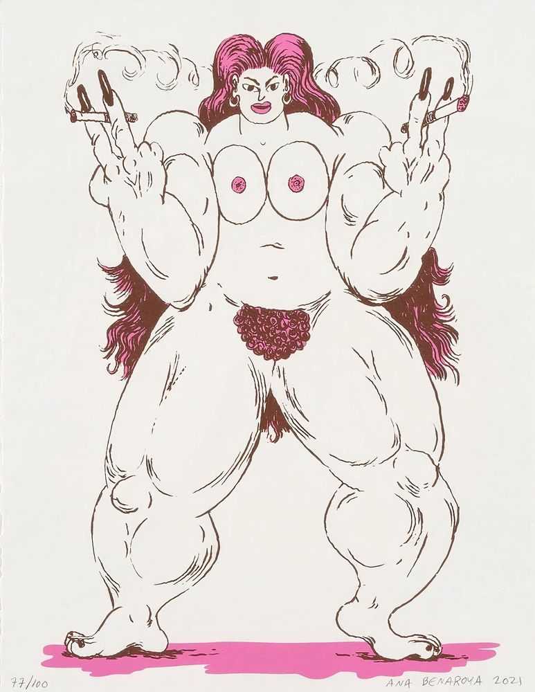 Ana Benaroya, ‘Double Trouble and Monograph’, 2021, Print, 2 colour Silkscreen print on 280gsm coventry rag, Ross + Kramer, Numbered
