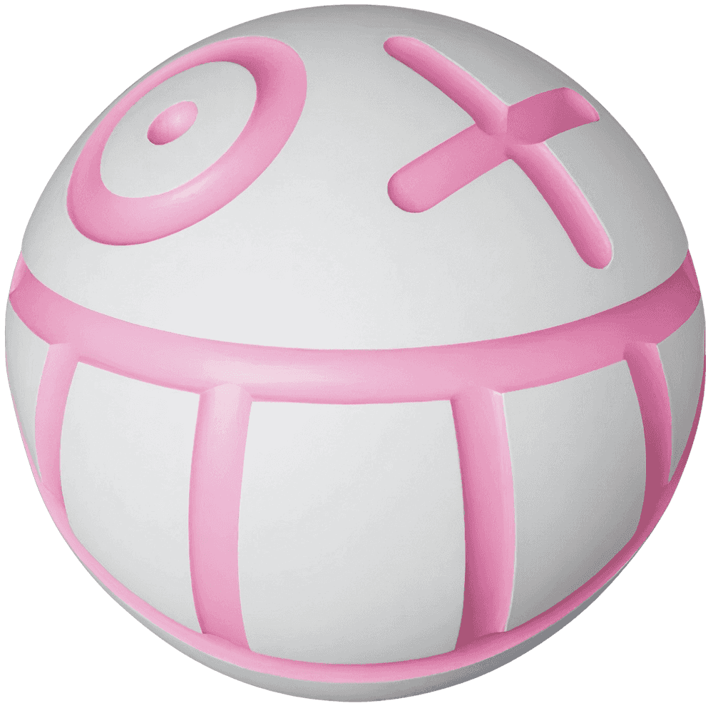 André Saraiva, ‘Andre Ball (White & Pink)’, 2022, Collectible, High-quality vinyl., Medicom Toy, 