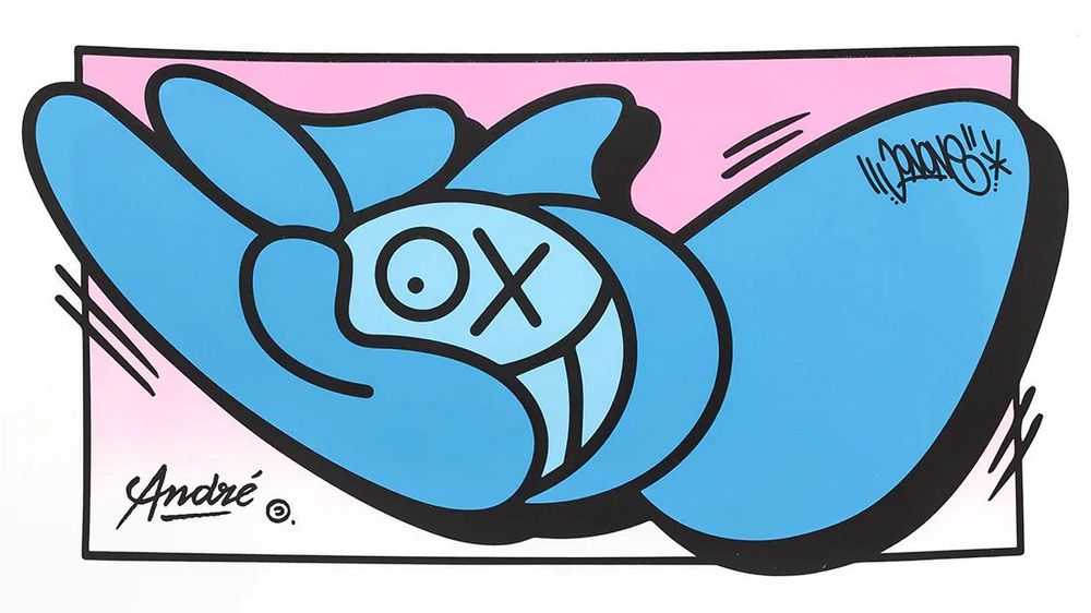 André Saraiva, ‘Throw Up’, 2022, Print, Screen print on paper on Keaykolour pure White 300gsm paper, Underdogs Gallery, Numbered