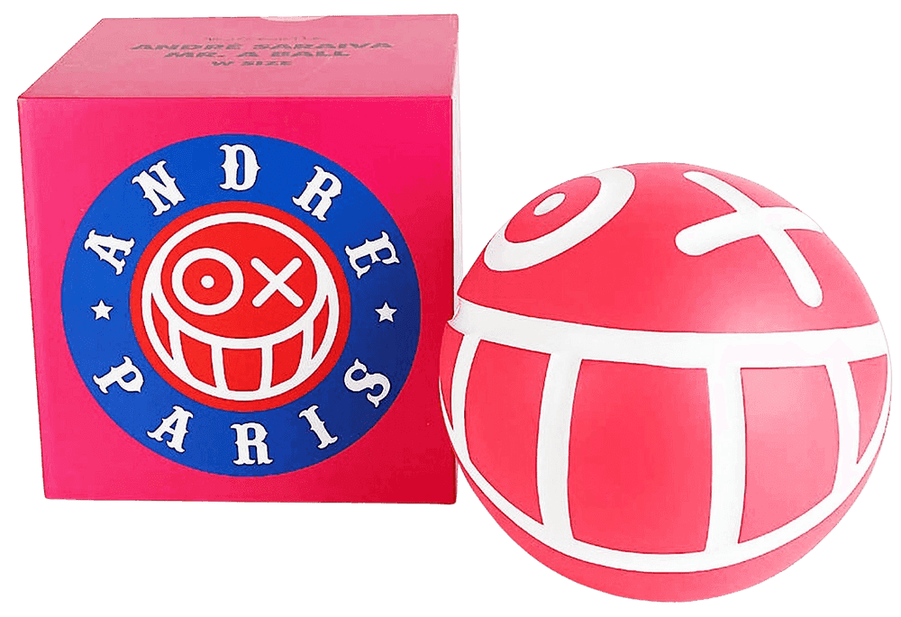 André Saraiva, ‘Mr. A Ball (Small Pink)’, 2020, Collectible, Painted, non-articulated vinyl figure, Medicom Toy, 