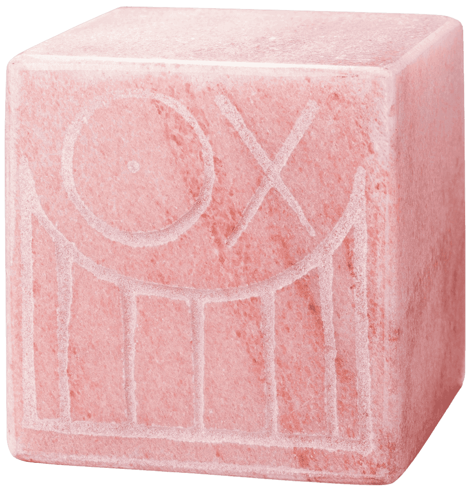 André Saraiva, ‘Mr A Cube’, 05-12-2018, Sculpture, Engraved pink marble, Underdogs Gallery, Numbered