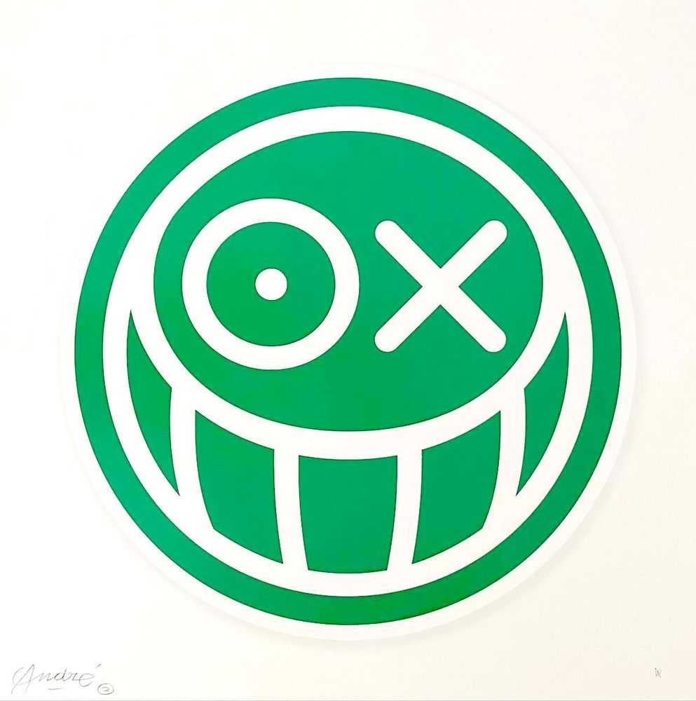 André Saraiva, ‘Mr A Green’, 2022, Print, 3 colour hand pulled silkscreen finished with a satin glaze on Somerset Tub Sized 310gsm paper, Stowe Gallery, Numbered