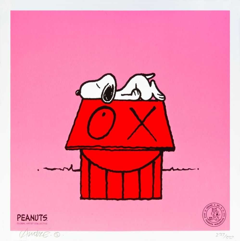 André Saraiva | Snoopy Naps On Red House | Buy & Sell | FairArt