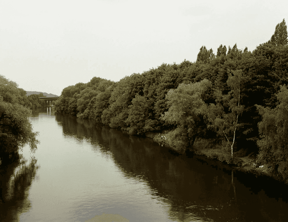 Andreas Gursky, ‘Mülheim a. d. Ruhr, Angler’, 1989, Print, Inkjet-print on dibond behind glass with passepartout, null, 