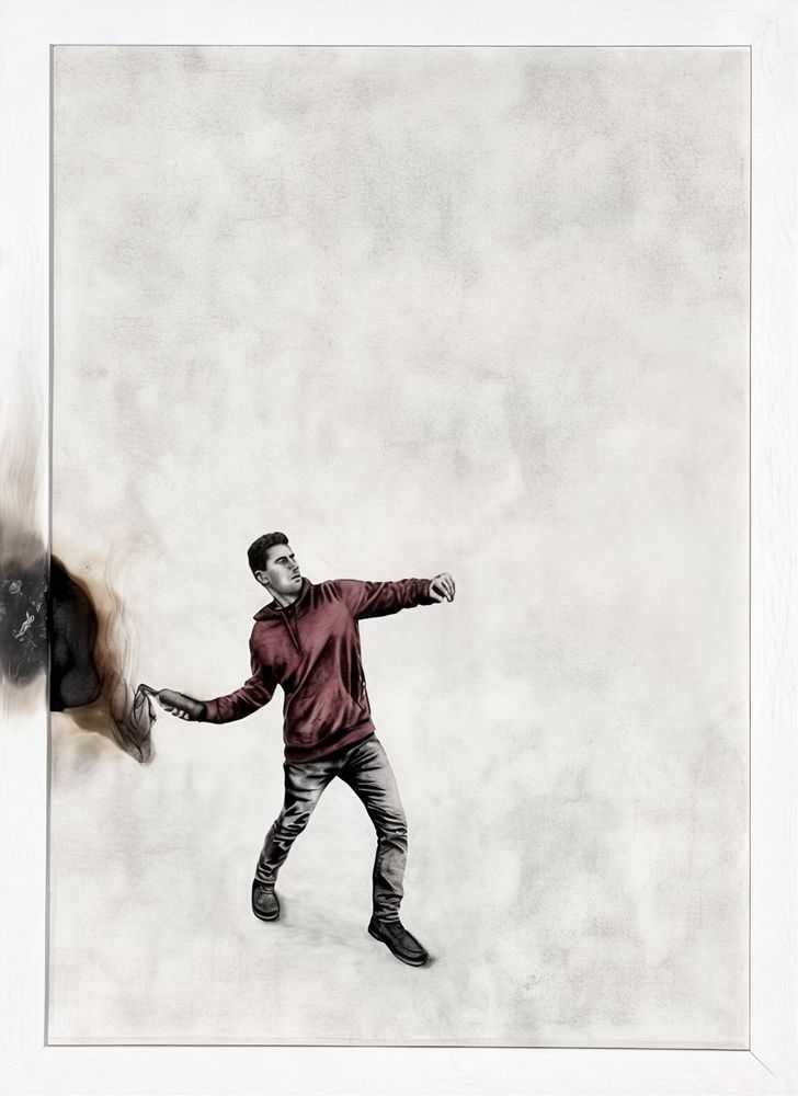 Andrew Scott, ‘Backfire’, 2024, Print, Giclée on 315 gsm Etching Cotton Rag, Stowe Gallery, Numbered, Framed