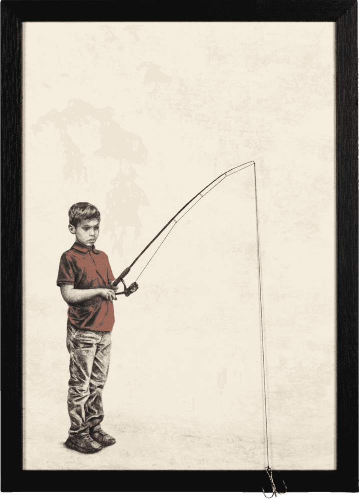 Andrew Scott, ‘Cast’, 2025, Print, Print on paper with broken glass, Stowe Gallery, Numbered, Framed