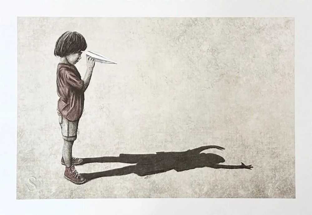 Andrew Scott, ‘Catch (Paper Plane)’, 2024, Print, Giclée on 310 gsm Etching Rag PaperHand torn edges, null, 
