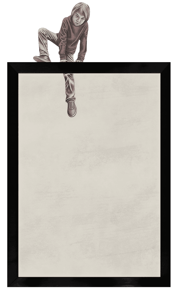 Andrew Scott, ‘Getaway’, 2026, Print, Print on canvas with wooden figure, Stowe Gallery, Numbered, Framed
