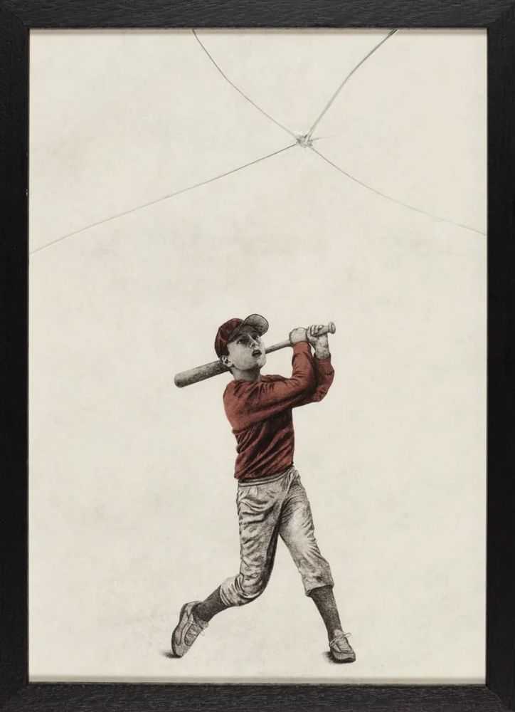 Andrew Scott, ‘Homerun’, 2025, Print, Print on paper with broken glass, null, Numbered, Framed
