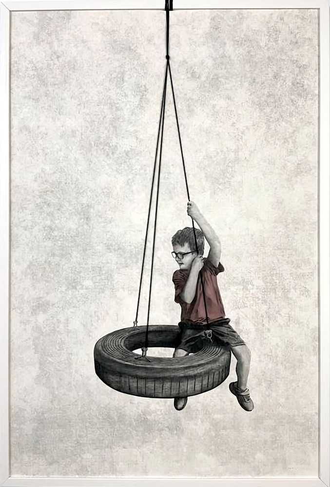 Andrew Scott, ‘Swing’, 2024, Print, Giclée on 315 gsm Etching Cotton Rag, Stowe Gallery, Numbered, Framed