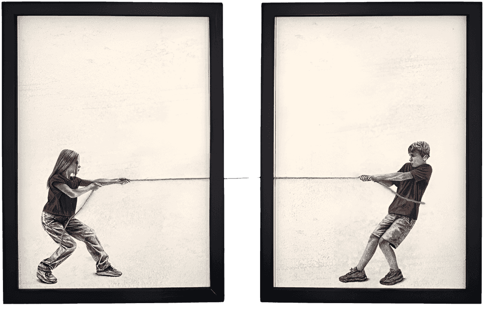 Andrew Scott, ‘Tug of War P. II’, 2026, Print, Print on Paper with String, null, Numbered