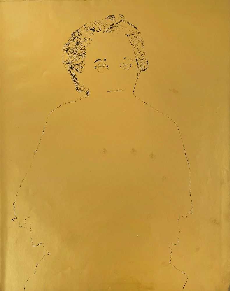 Andy Warhol, ‘A Gold Book, IV.113’, 1957, Print, Offset lithograph and watercolor on paper, null, 
