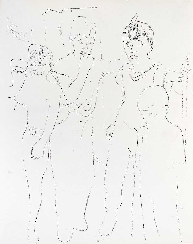 Andy Warhol, ‘A Gold Book, IV.118’, 1957, Print, Offset lithograph and watercolor on paper, null, 