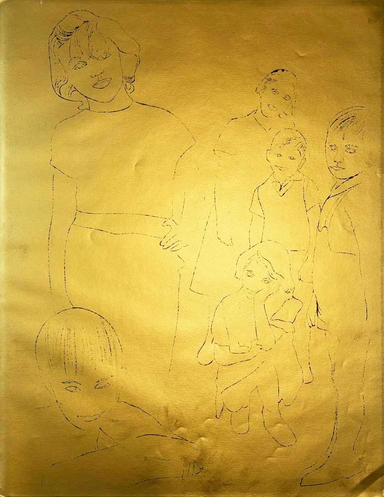 Andy Warhol, ‘A Gold Book, IV.119’, 1957, Print, Offset lithograph and watercolor on paper, null, 