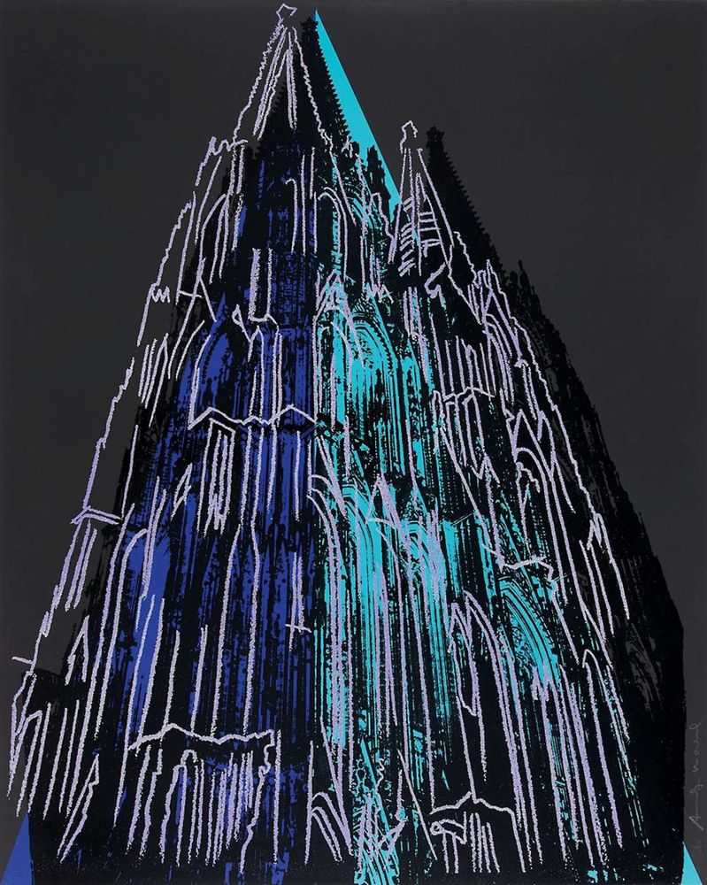 Andy Warhol, ‘Cologne Cathedral (FS II.362)’, 1985, Print, Screenprint with diamond dust on Lenox Museum Board, Hermann Wünsche, Numbered