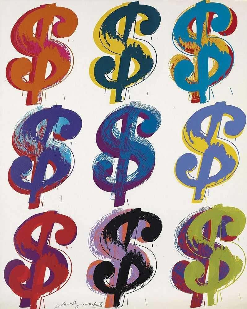 Andy Warhol, ‘Dollar Sign (9) (FS II.285)’, 1982, Print, Screenprint on Lenox Museum Board, null, Numbered