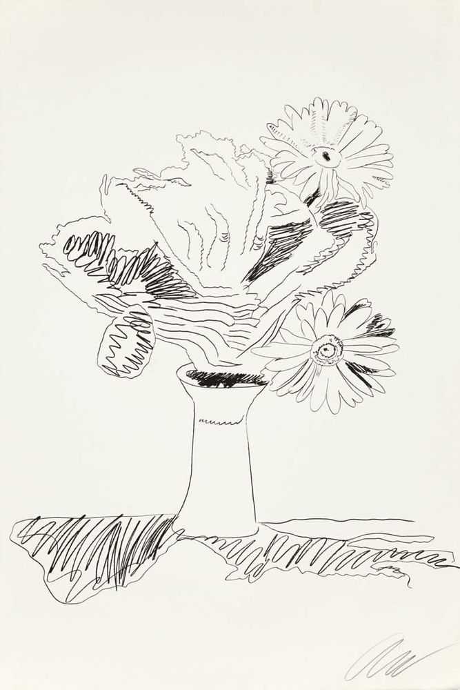 Andy Warhol, ‘Flowers (Black and White) (FS II.103)’, 1974, Print, Screenprint on Arches paper and J. Green paper, null, Numbered