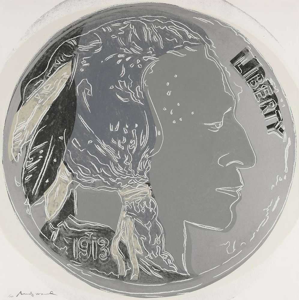 Andy Warhol, ‘Indian Head Nickel (FS II.385)’, 1986, Print, Screenprint on Lenox Museum Board., Gaultney, Klineman Art, Inc., Numbered