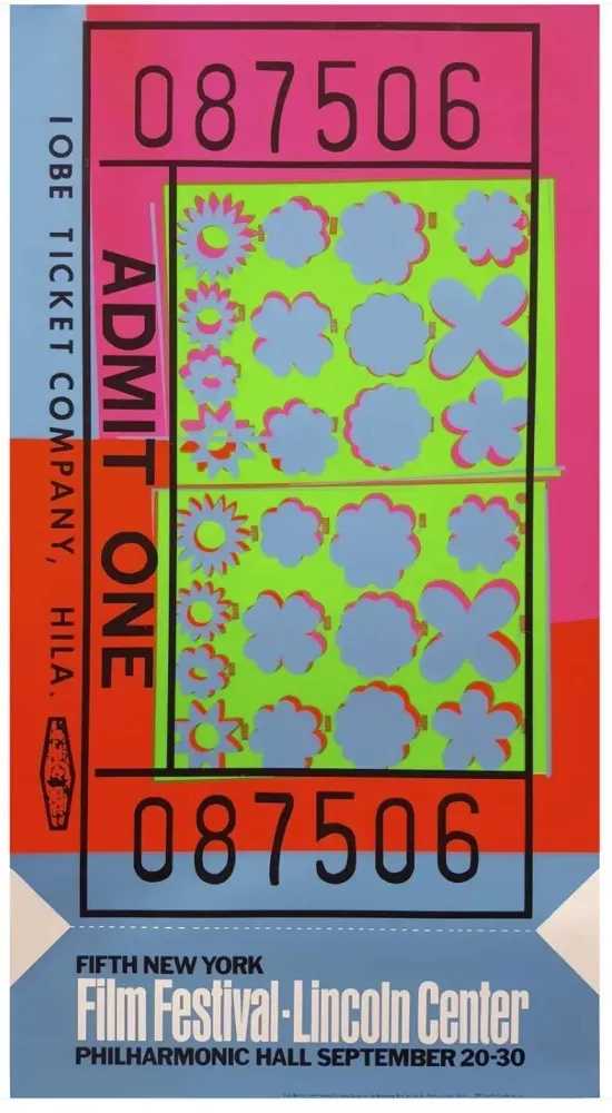 Andy Warhol, ‘Lincoln Centre Ticket’, 1967, Print, Screenprint in colours on wove, null, 