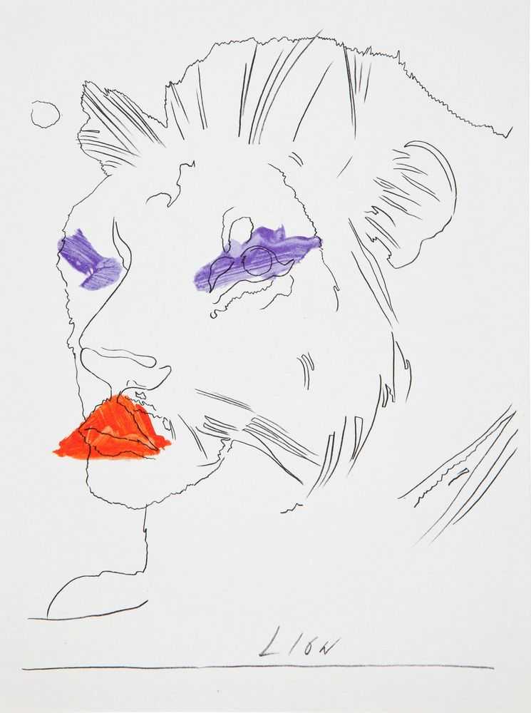 Andy Warhol, ‘Lion’, 1975, Print, Offset lithograph in colors on paper, null, 