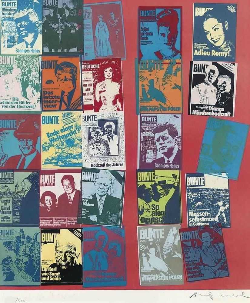 Andy Warhol, ‘Magazine and History (FS II.304A)’, 1983, Print, Screenprint and offset lithograph on Rives paper, Burda Verlag, Numbered