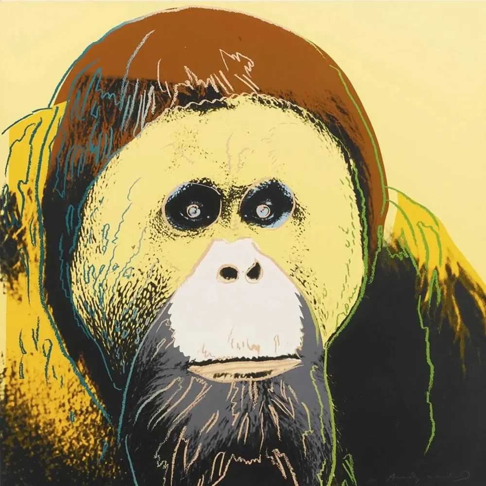 Andy Warhol, ‘Orangutan (F. & S. II. 299)’, 1983, Print, Screenprint, null, Numbered